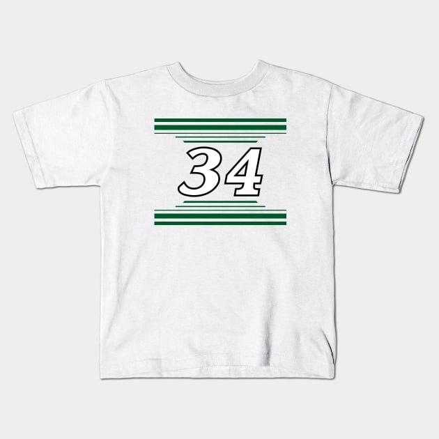 Michael McDowell #34 2024 NASCAR Design Kids T-Shirt by AR Designs 